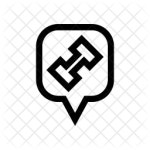 Place Icon - Download in Line Style