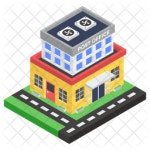 Post Office Icon - Download in Isometric Style