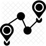 Route Icon - Download in Glyph Style