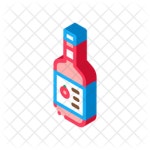 Free Sauce Isometric Icon - Available in SVG, PNG, EPS, AI & Icon fonts