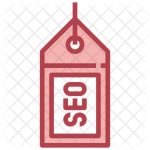 Seo Tag Icon - Download in Dualtone Style
