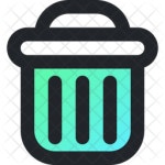 Trash Icon - Download in Gradient Style