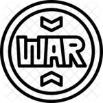 War Icon - Download in Line Style
