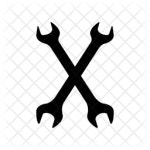 Wrench Icon of Glyph style - Available in SVG, PNG, EPS, AI & Icon fonts