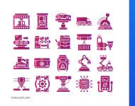 기계 Icon 팩 (pak) - 30 개 무료 다운로드 (산업 Icons) | IconScout  기계 Icon 팩 (pak) - 30 개 무료 다운로드 (산업 Icons)... 