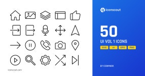 Download Ui Vol 1 Icon pack Available in SVG, PNG & Icon Fonts