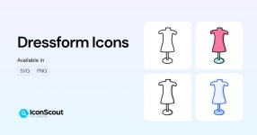 Dressform Icon Packs - Free Download in SVG, PNG