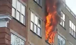 London block of flats bursts into flames with smoke and fire seen pouring out of window | UK | News | Express.co.uk Block of... 