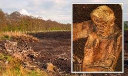 Archaeologists horrified by brutal death after 2,000-year-old bog body found in UK | UK | News | Express.co.uk UK archaeologists... 