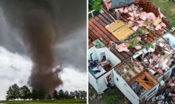 Florida tornado: Danger to life warning as 60mph winds tipped to tear apart house | US | News | Express.co.uk Florida tornado... 