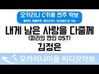내게남은사랑을다줄께(파리의연인 OST) | 김정은 : 오카리나마을 비디오악보