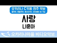 사랑 | 나훈아 : 오카리나마을 비디오악보