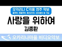 사랑을위하여 | 김종환 : 오카리나마을 비디오악보