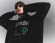 [나잇플로우]World Chaos Symbol Hoodie (BLACK) [W CONCEPT]