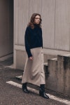 WOOL A LINE WRAP MIDI SKIRT :상세정보 - 하고(HAGO)
