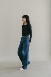 [이뉴]Piping Semi-wide Jeans [W CONCEPT]