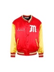세인트 미카엘(Saint Michael) M 로고 비스코스 바시티 자켓 SMS230000068 RED | jentestore