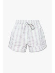 가니(GANNI) 드로스트링 스트라이프 쇼츠 F8157 6662-494 | jentestore