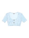 가니(GANNI) 올오버 라이트 시퀸 크롭탑 F7959 495 | jentestore