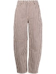 가니(GANNI) 백 포켓 로고 스트라이프 데님 J1268 497 | jentestore