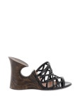 알라이아(ALAIA) 스컬프처 우드 웨지힐 AA3M033CK212 999 | jentestore