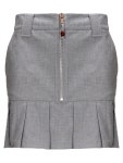 가니(GANNI) 프론트 지퍼 플리츠 스커트 F8164 921 | jentestore