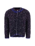 에크하우스 라타(ECKHAUS LATTA) 핸드니트 봄버 집업 8032ELAW23B BLUEBERRY | jentestore