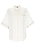 파비아나 필리피(FABIANA FILIPPI) 트리밍 디테일 린넨 반팔 셔츠 CAD274F615 H49721 | jentestore