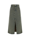 가니(GANNI) 백 로고 슬릿 데님 스커트 J1477 886 | jentestore