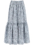 가니(GANNI) 올오버 프린팅 플라운스 스커트 F9235 561 | jentestore