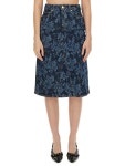 가니(GANNI) 플라워 프린팅 미디 스커트 J1464_566 | jentestore