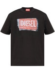 디젤(DIESEL) 로고 프린팅 코튼 반팔 티셔츠 A15379 0AKAK9XX | jentestore
