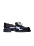 마흐앤마흐(MACH & MACH) 쥬얼 장식 레더 로퍼 S0743 CLFBLK | jentestore