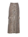 가니(GANNI) 레오파드 프린팅 코튼 롱 스커트 J1676 943 | jentestore