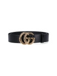 구찌(GUCCI) GG 마몬트 레더 벨트 406831 0YA0G 1000 | jentestore
