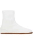 메종 마르지엘라(Maison Margiela) 화이트 타비 레더 플랫 부츠 S57WU0134PR516 H8554 | jentestore