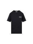 가니(GANNI) 체스트 로고 자수 코튼 티셔츠 T3200 099 | jentestore
