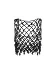 가니(GANNI) 프린지 장식 오픈워크 블랙 탱크탑 F6848 099 | jentestore
