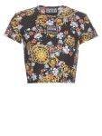 베르사체(VERSACE) 썬 플라워 가랜드 프린트 슬림 크롭탑 72HAH602 JS060G53 | jentestore