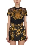 베르사체(VERSACE) 갈랜드 썬 레오파드 프린트 티셔츠 72HAH6A3_JS071G89 | jentestore