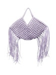 유제피(Yuzefi) 비건 레더 스몰 우븐 바스켓 토트백 YUZSS22.SW.033 GRAPE | jentestore