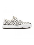 메종 미하라 야스히로(Maison MIHARA YASUHIRO) 그리드 패브릭 로우탑 스니커즈 A08FW723/WHITE | jentestore
