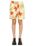 가니(GANNI) 플로럴 프린팅 밴딩 쇼츠 F6951_263 | jentestore