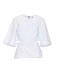 가니(GANNI) 오픈워크 자수 컷아웃 블라우스 F7056 628 | jentestore