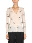 헬무트 랭(HELMUT LANG) 올오버 로고 패턴 울 가디건 L05HW707_QRN | jentestore