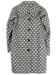 알베르타 페레티(Alberta Ferretti) 지오메트릭 패턴 버진 울 코트 A0624 6646 1555 | jentestore