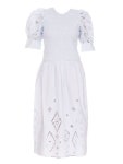 가니(GANNI) 오픈워크 자수 백리스 원피스 F7208 628 | jentestore