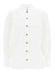 가니(GANNI) 러플 카라 포플린 셔츠 F7585 151 | jentestore
