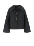 가니(GANNI) 보우 카라 퀼팅 자켓 F7326 099 | jentestore