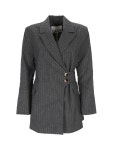 가니(GANNI) 핀스트라이프 랩 벨트 자켓 F7272 683 | jentestore